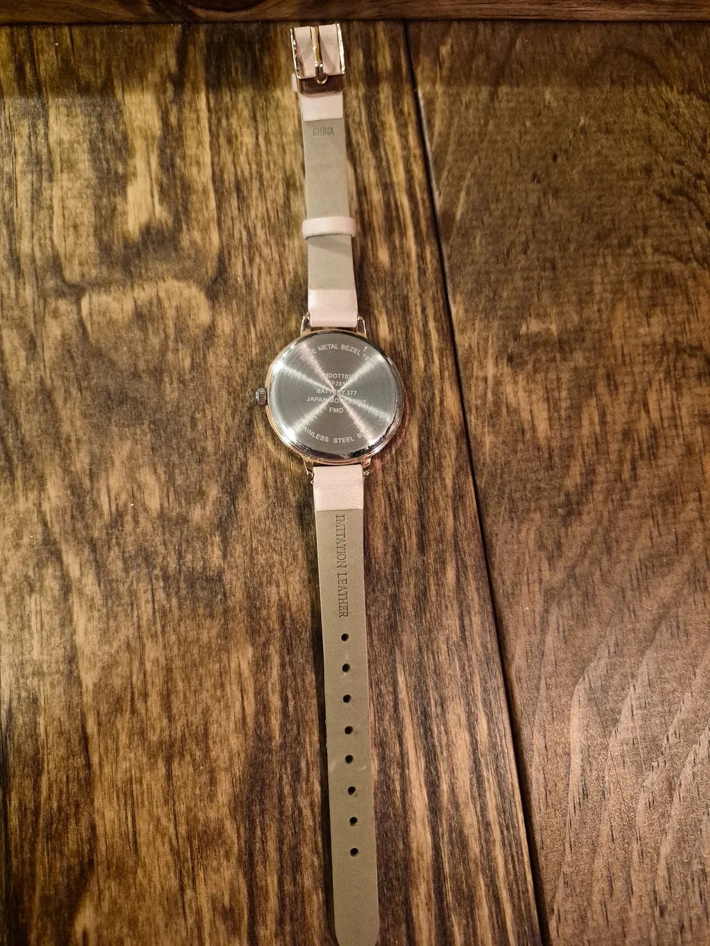 Women's Fashion Leather Strap Watch - Blush Pink